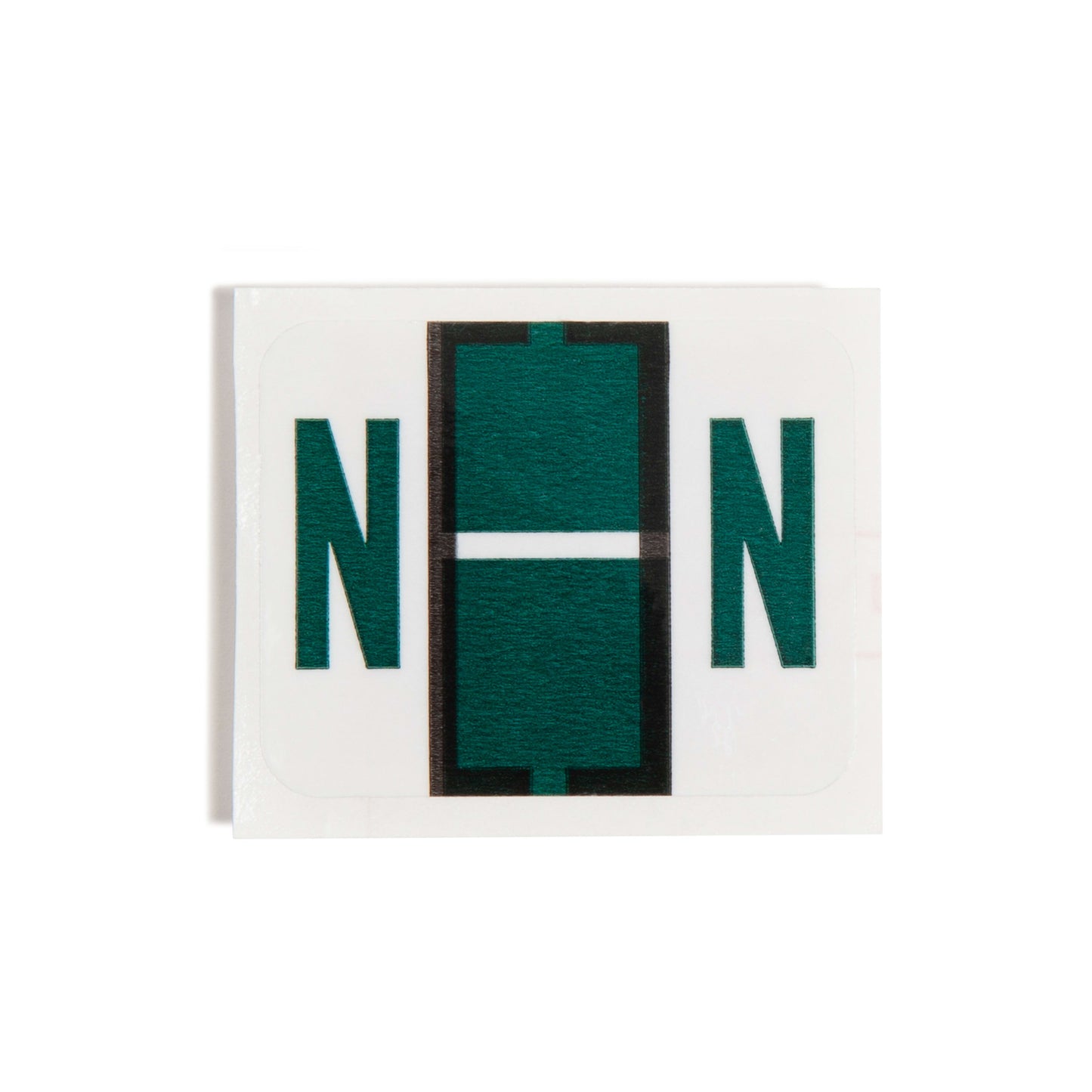 BCCR Bar Style Color-Coded Alphabetic Labels, A-Z Rolls, Dark Green Color, 1-1/4" X 1" Size, Set of 50, 086486670845