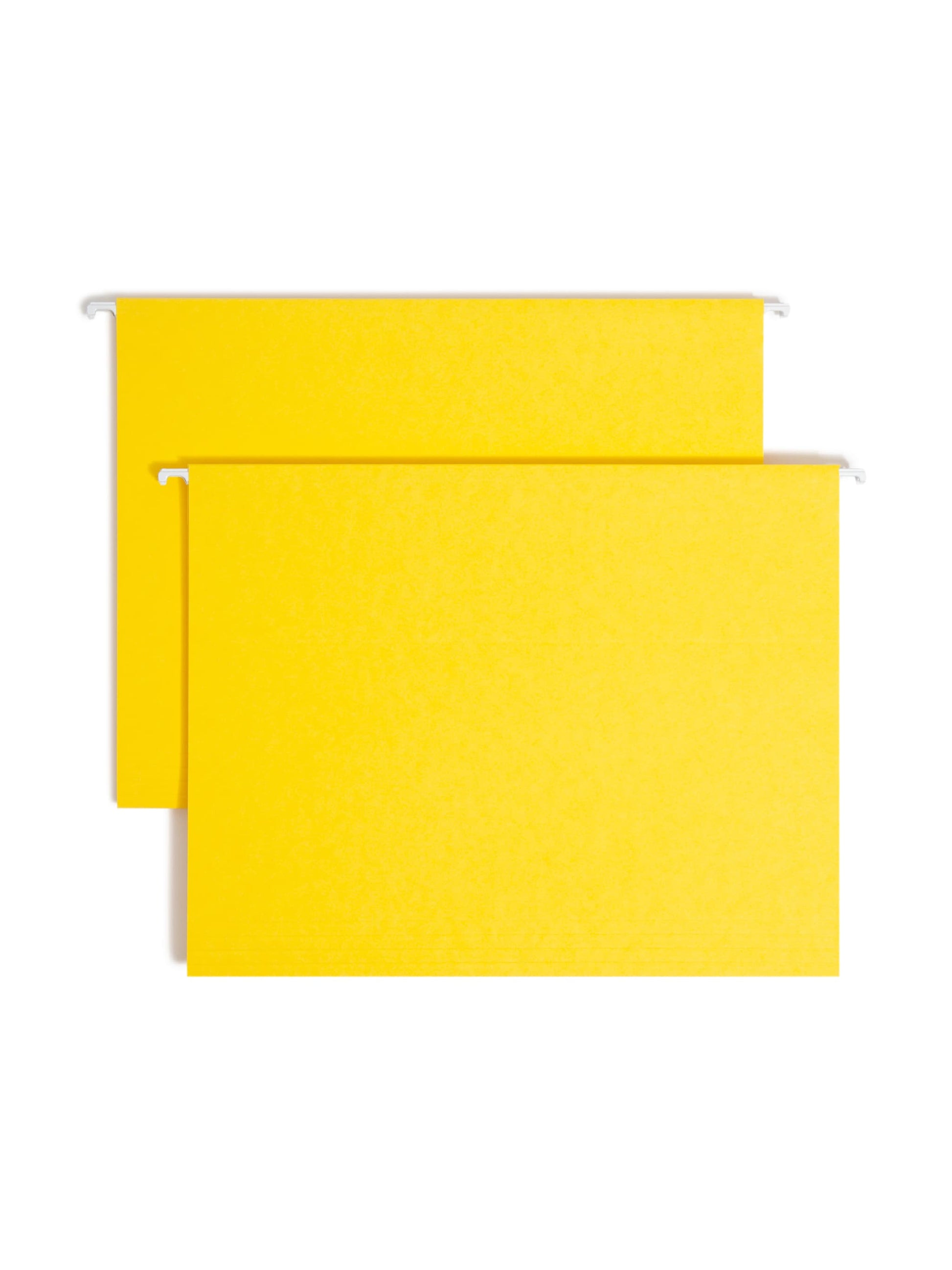 Standard Hanging File Folders, Yellow Color, Letter Size, Set of 25