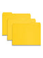Pressboard File Folder, 1 inch Expansion, 1/3-Cut Tab, Yellow Color, Letter Size, Set of 25, 086486215626