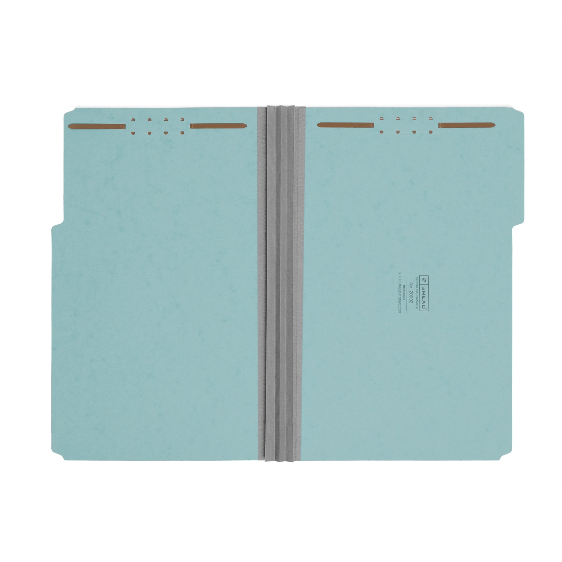 Pressboard Fastener File Folders, 3 inch Expansion, Blue Color, Legal Size, Set of 25, 086486200028