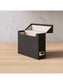 Flip Top Box, Charcoal Color, 13" X 9.4" X 3.7" Size, Set of 1, 086486702331
