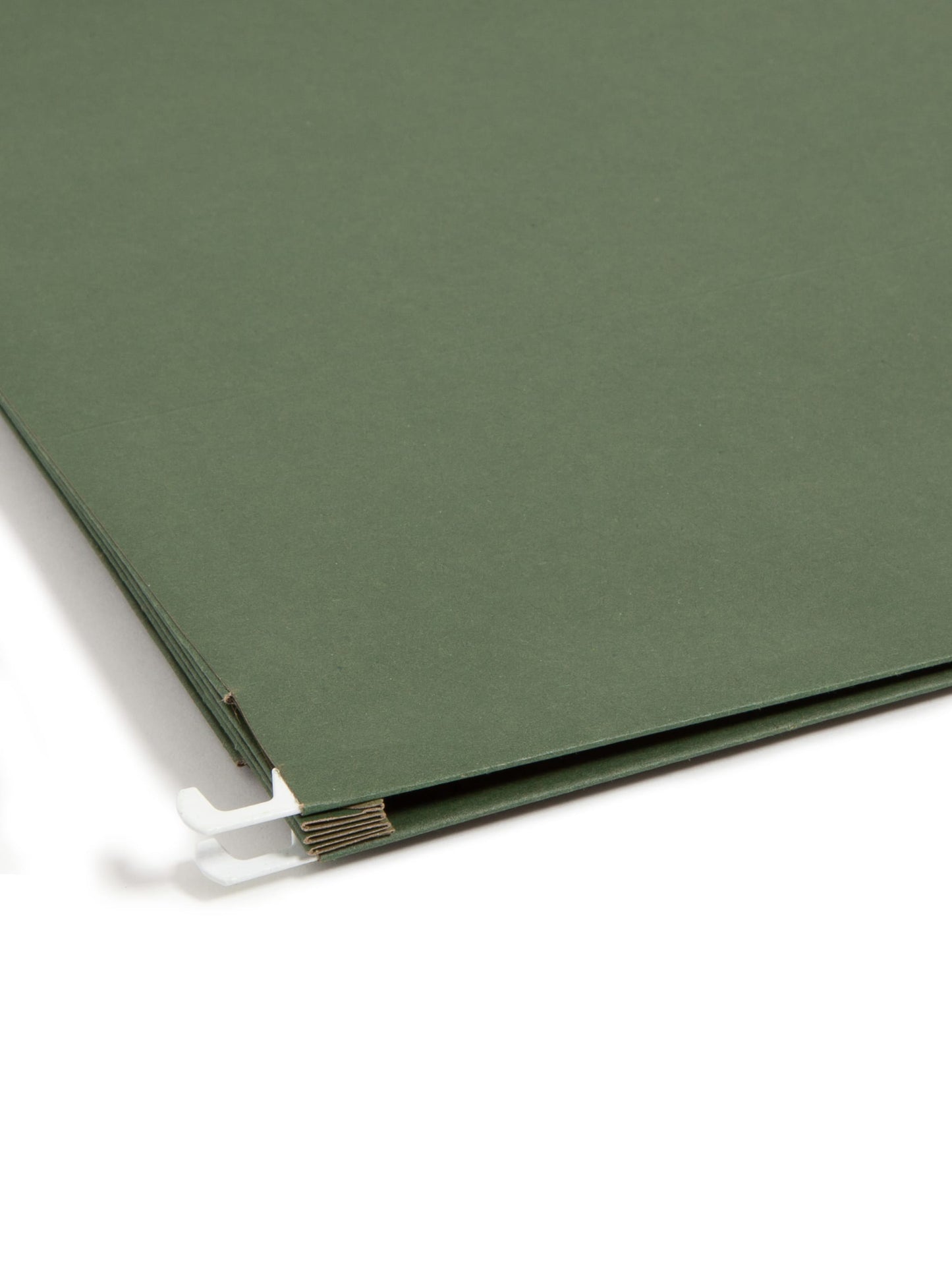 Hanging File Pockets, 3.5" Expansion, Standard Green Color, Letter Size, Set of 10, 086486642200