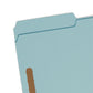 Pressboard Fastener File Folders, 3 inch Expansion, Blue Color, Legal Size, Set of 25, 086486200028