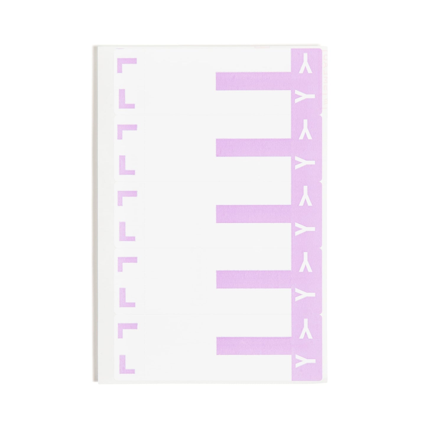 AlphaZ® NCC Color-Coded Name Labels - Sheets, Lavender Color, 3-5/8" X 1-5/32" Size, Set of 100, 086486671637