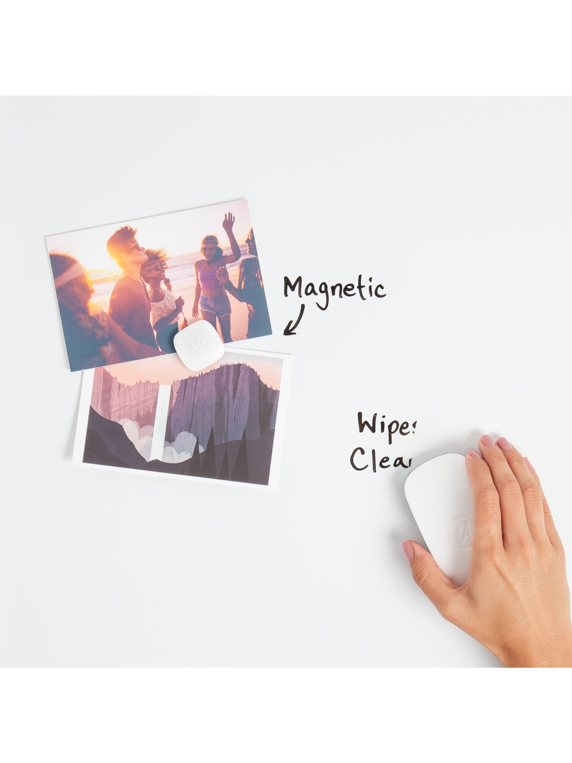 Metal Frame Dry Erase Board, Silver, White, 23" x 17", 2' or Smaller, White, 23" X 17" Size, Set of 1, 812296020705