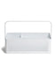 Perf Metal Desktop Caddy, Modern Perforated, White, White, Set of 1, 843463157207