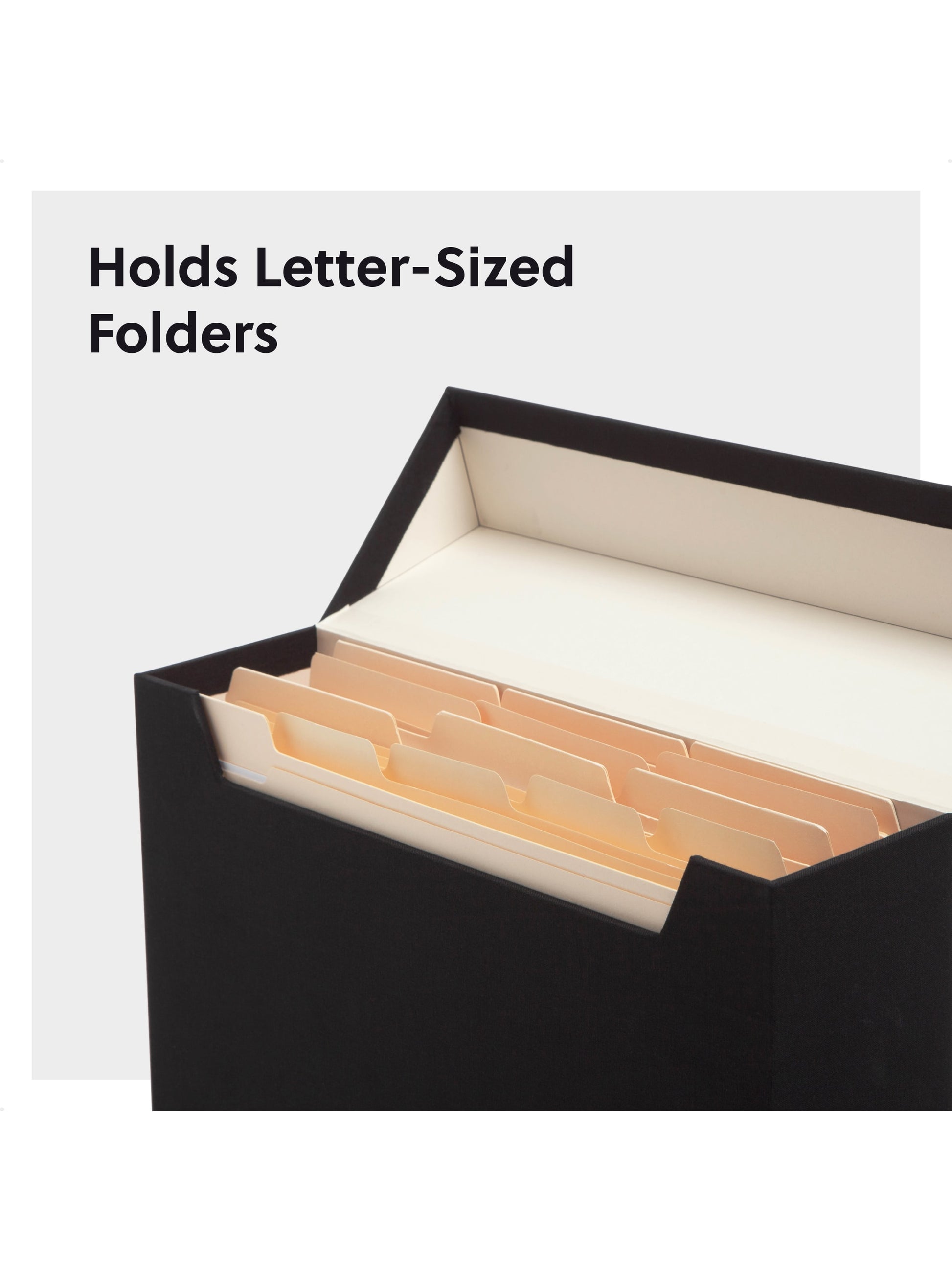Flip Top Box, Charcoal Color, 13" X 9.4" X 3.7" Size, Set of 1, 086486702331