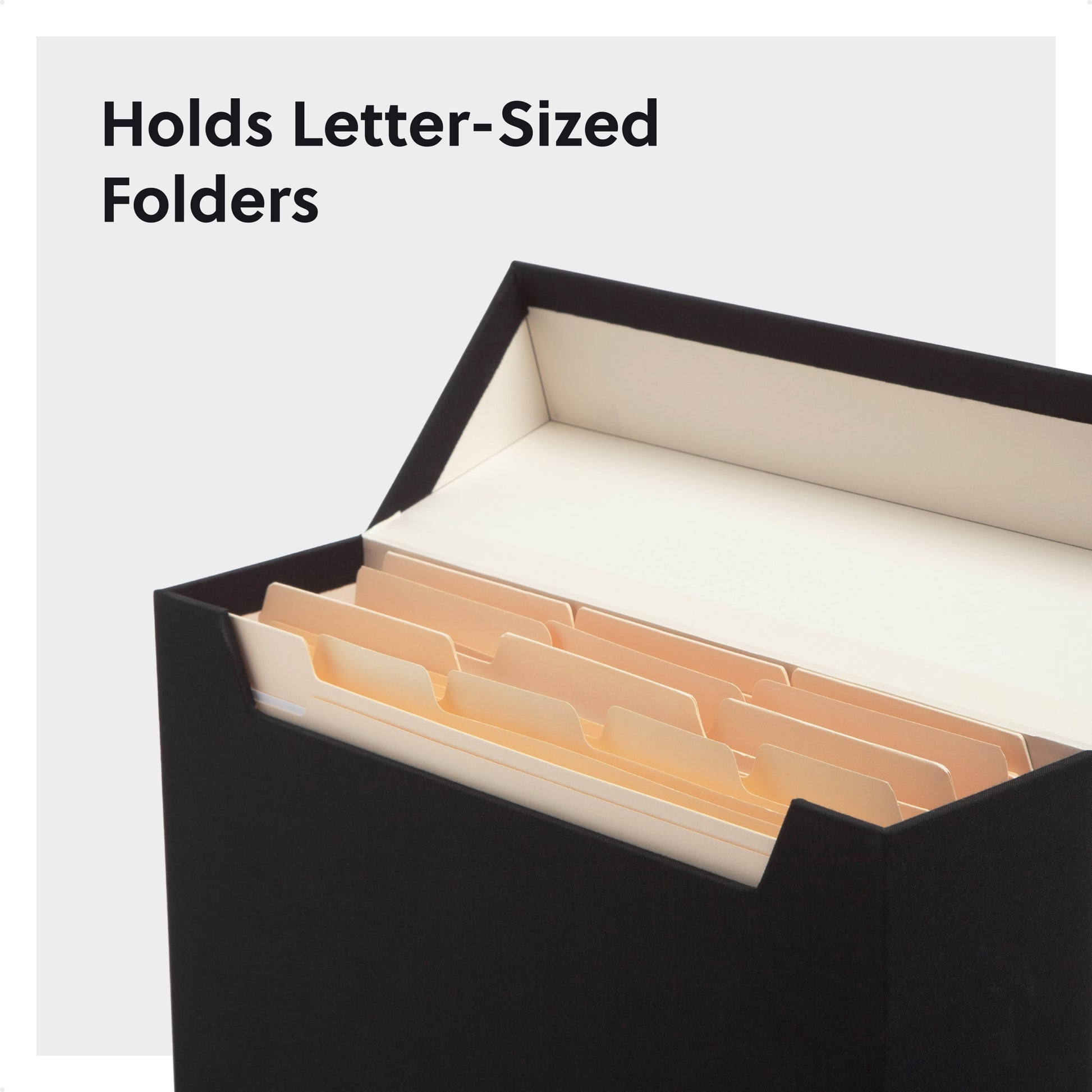 Flip Top Box, Charcoal Color, 13" X 9.4" X 3.7" Size, Set of 1, 086486702331