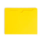 Colored File Jackets, Reinforced Straight-Cut Tab, No Expansion, Yellow Color, Letter Size, Set of 100, 30086486755116