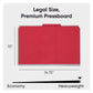 SafeSHIELD® Pressboard Classification File Folders, 2 Dividers, 2 inch Expansion, 2/5-Cut Tab, Bright Red Color, Legal Size, Set of 10, 30086486190313