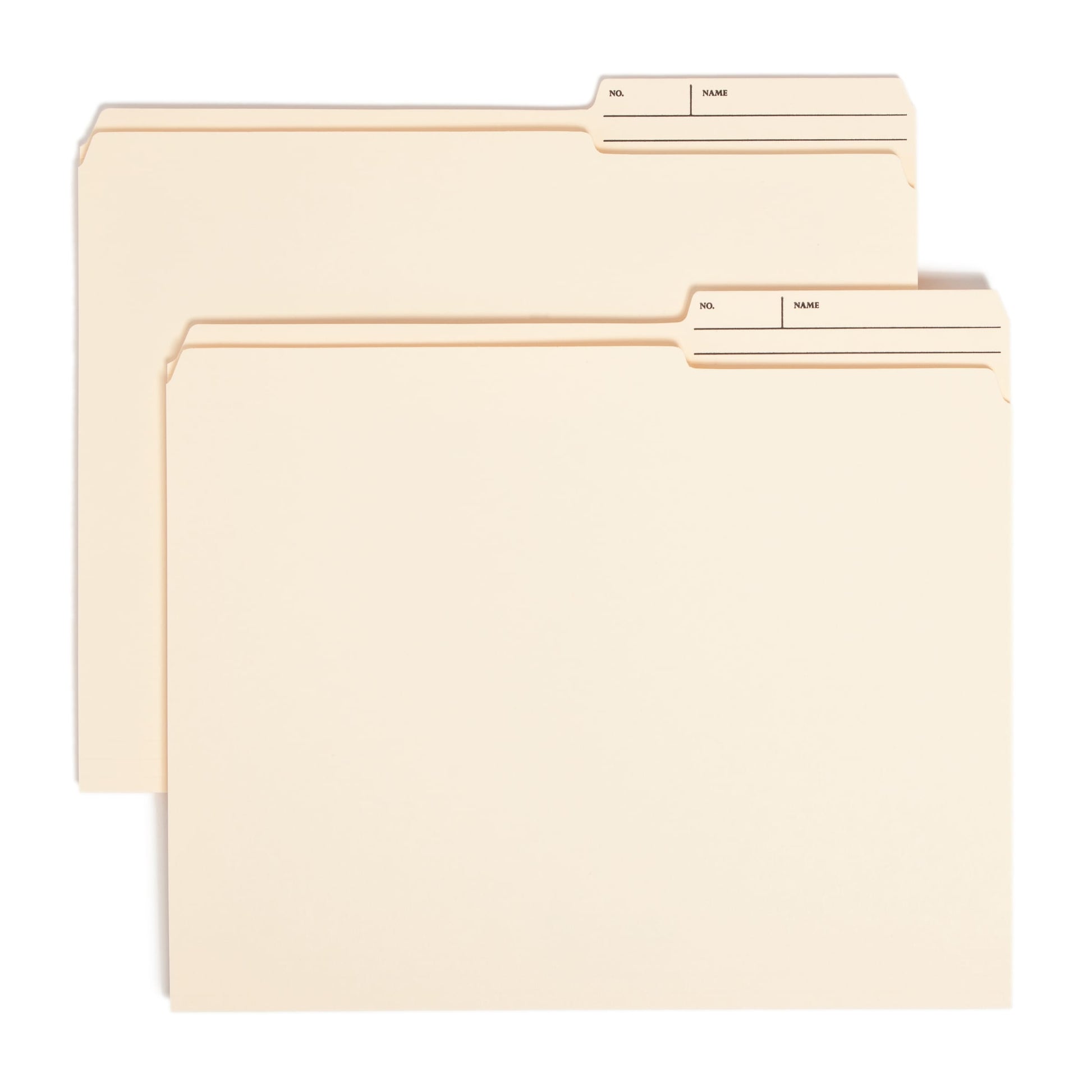 Reinforced Printed Tab File Folders, Manila Color, Letter Size, Set of 100, 086486103886