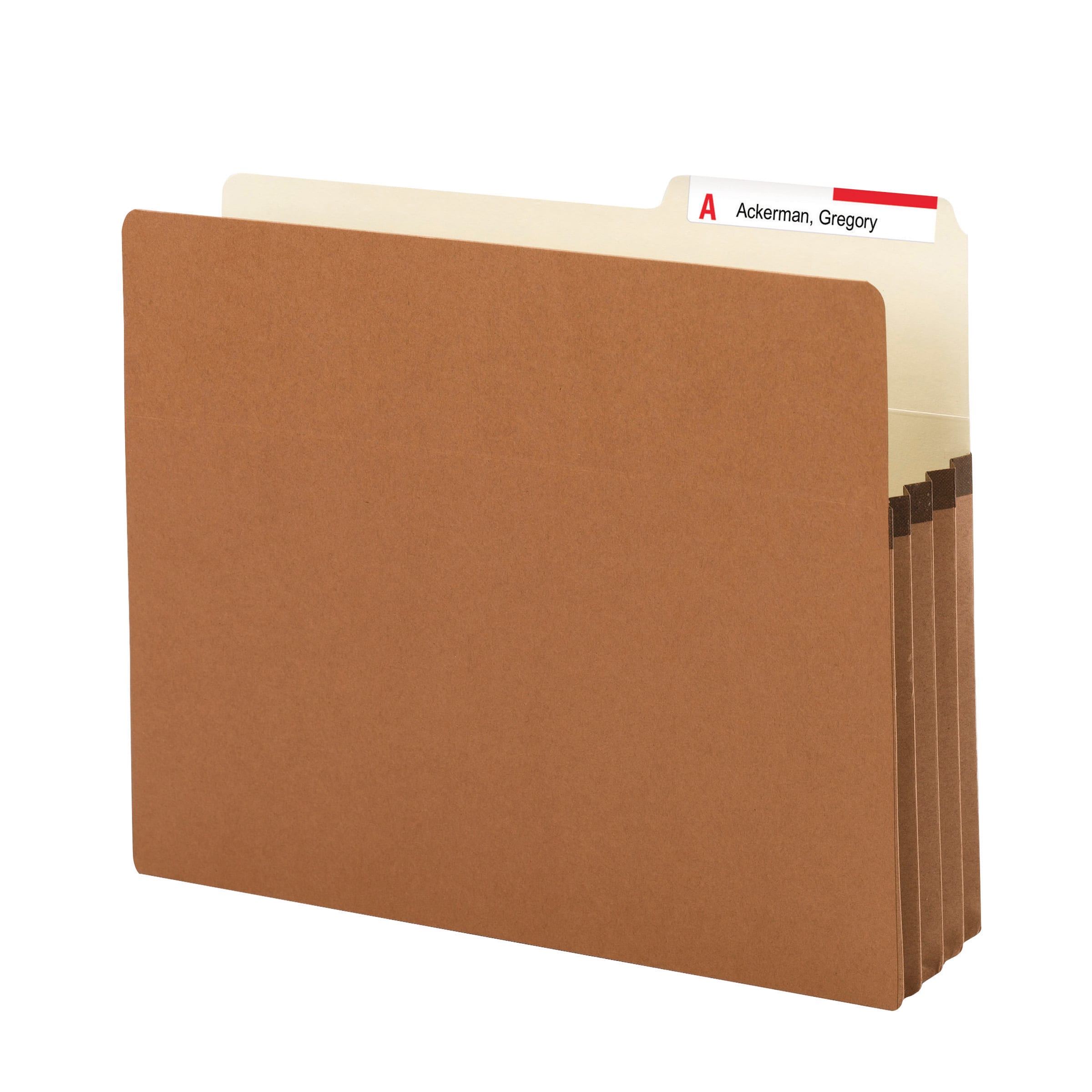 Redrope File Pockets, 2/5-Cut Tab, 3-1/2 inch Expansion