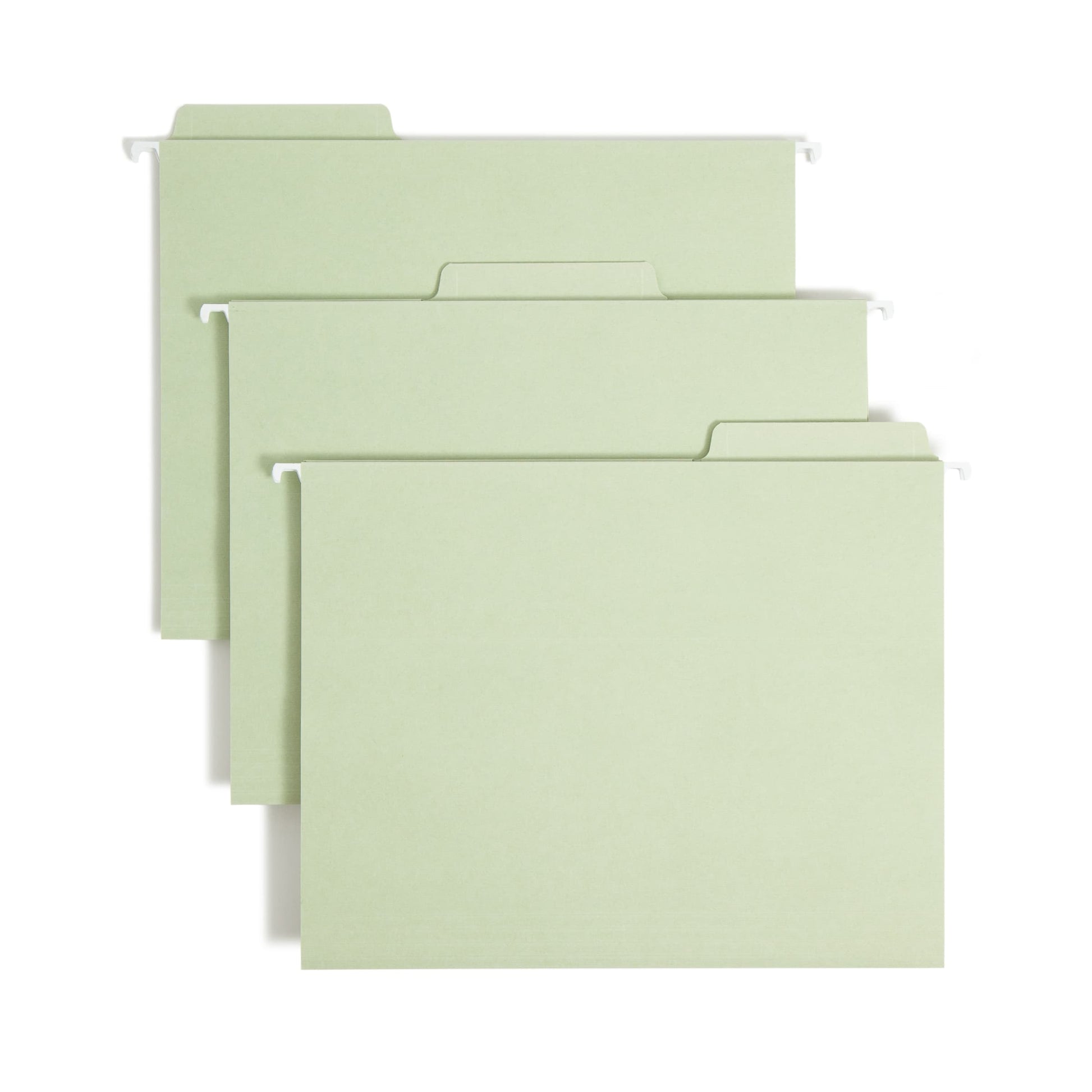 FasTab®/SafeSHIELD® Hanging File Fastener Folders, 1/3-Cut Tab, Moss Green Color, Letter Size, Set of 1, 086486651202