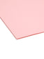 Reinforced Tab File Folders, 1/3-Cut Tab, Pink Color, Letter Size, Set of 100, 086486126342