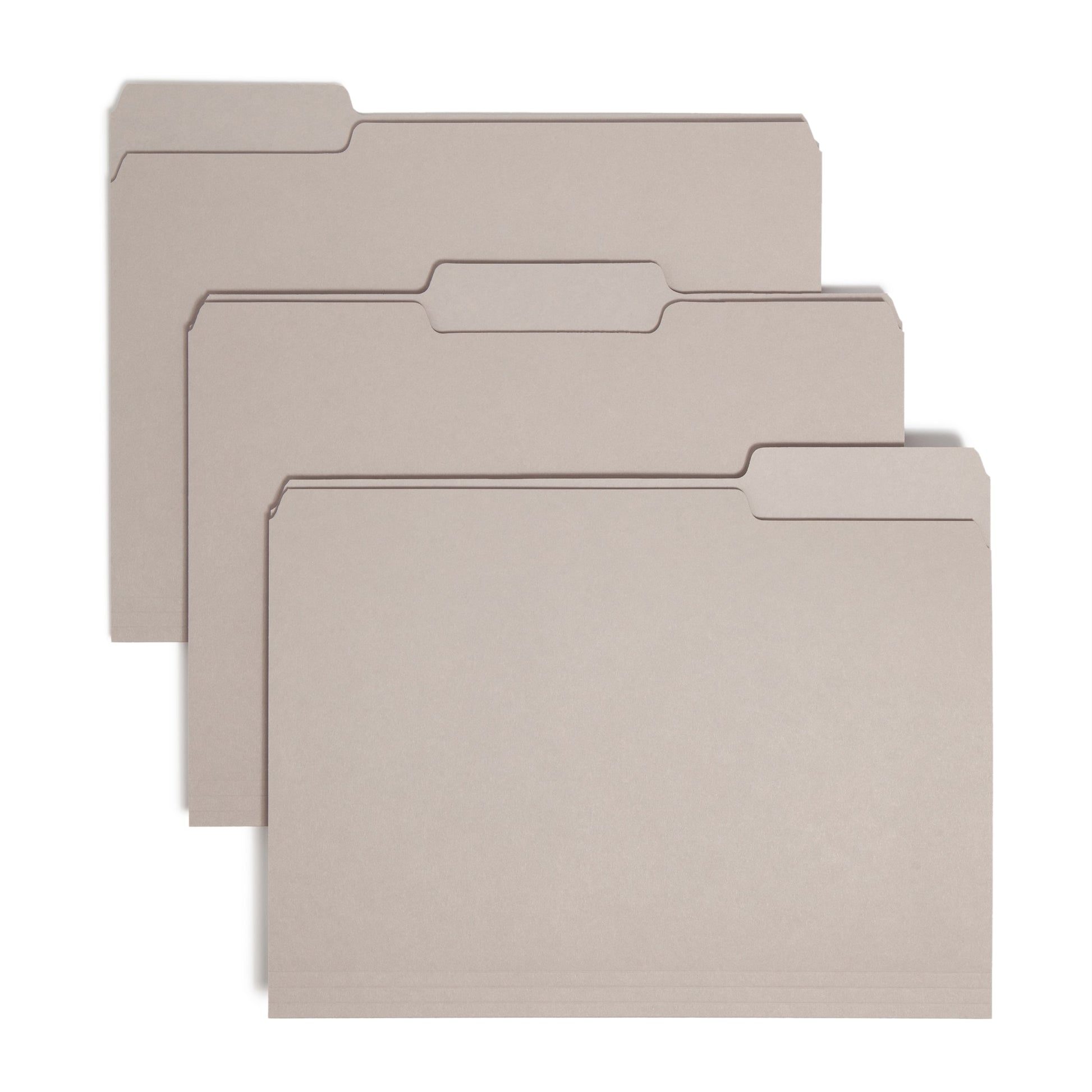 Interior File Folders, Gray Color, Letter Size, Set of 100, 086486102513