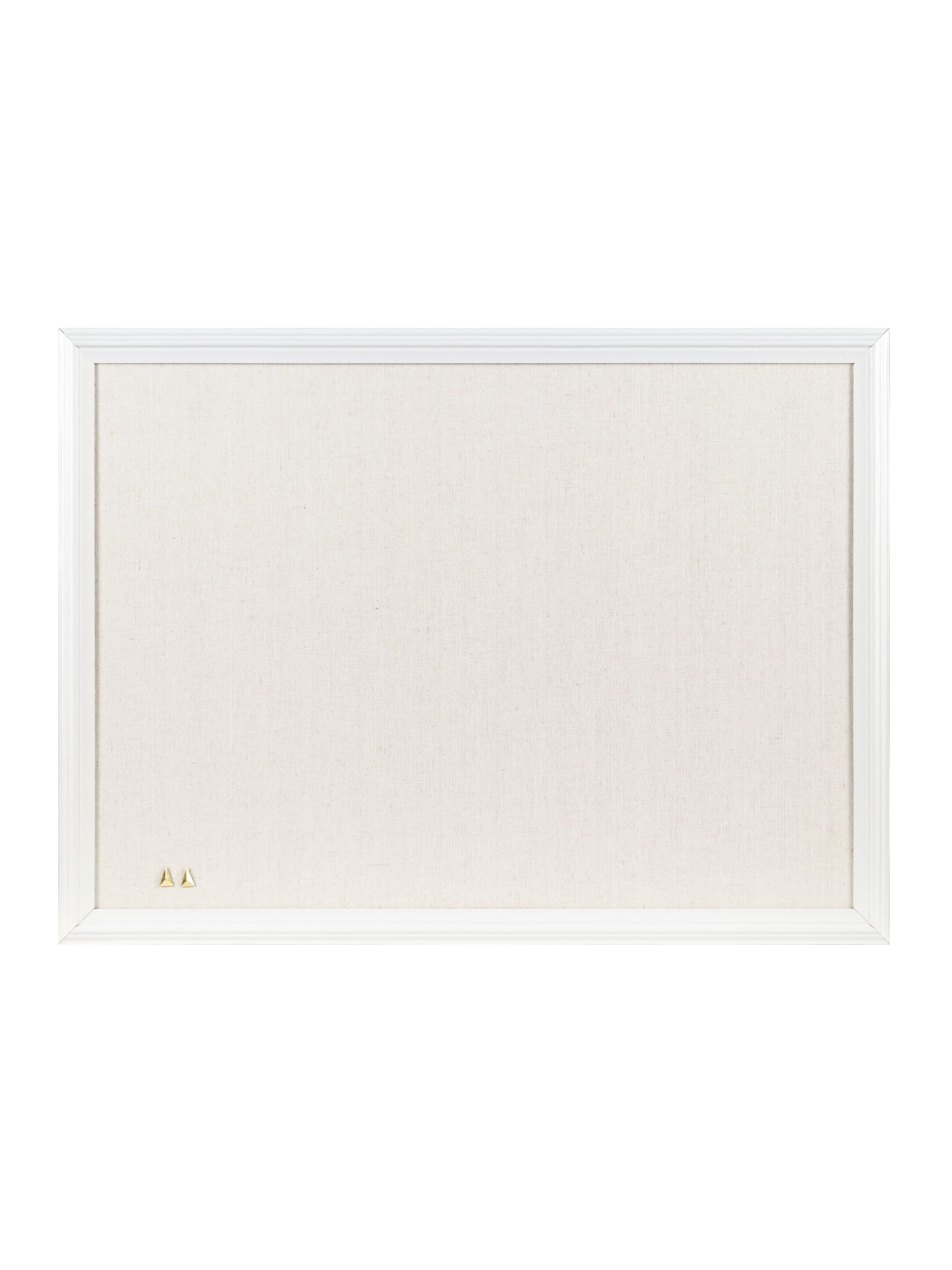 Decor Frame Linen Bulletin Board, White, Brown, 23" x 17", 2' or Smaller, Brown, 23" X 17" Size, Set of 1, 843463132648