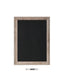 Rustic Frame Magnetic Chalkboard, Brown, Black, 23" x 17", 2 x 1.5, Black, 23" X 17" Size, Set of 1, 843463145501