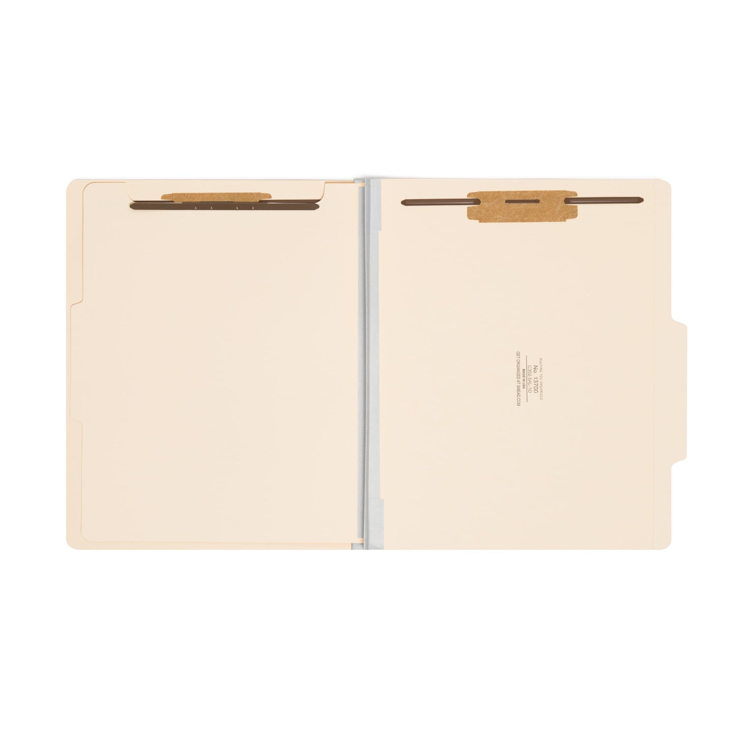Classification File Folders, 1 Divider, 2 inch Expansion, Manila Color, Letter Size, Set of 10, 30086486137004