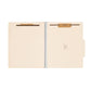 Classification File Folders, 1 Divider, 2 inch Expansion, Manila Color, Letter Size, Set of 10, 30086486137004