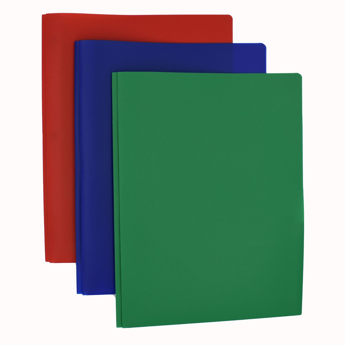 Poly Two-Pocket Folders with Fasteners, Assorted Colors Color, Letter Size, Set of 6, 086486877459