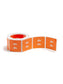 DCC Color-Coded Numeric Labels - Rolls, Orange Color, 1-1/2" X 1-1/2" Size, Set of 250, 086486674249