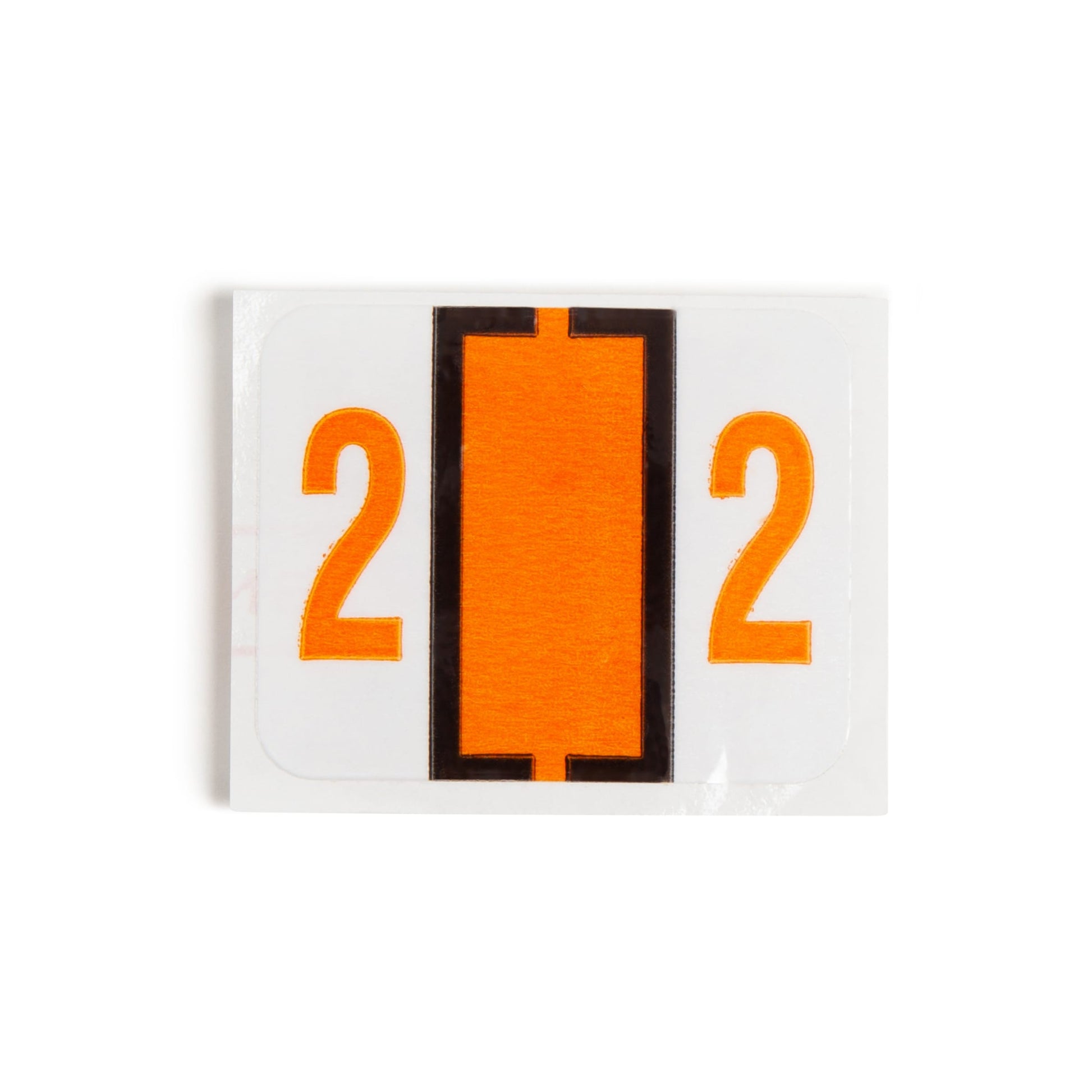 BCCRN Bar Style Color-Coded Numeric Labels, 0-9 Rolls, Light Orange Color, 1-1/4" X 1" Size, Set of 50, 086486673723