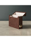 Flip Top Box, Saddle Color, 13" X 9.4" X 3.7" Size, Set of 1, 086486702348