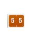 DCCRN Color-Coded Numeric Labels - Rolls, Brown Color, 1-1/4" X 1" Size, Set of 50, 086486673457