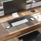 Vegan Leather Desk Pad, Charcoal Color, 31.5"X15.7" Size, Set of 1, 086486648332