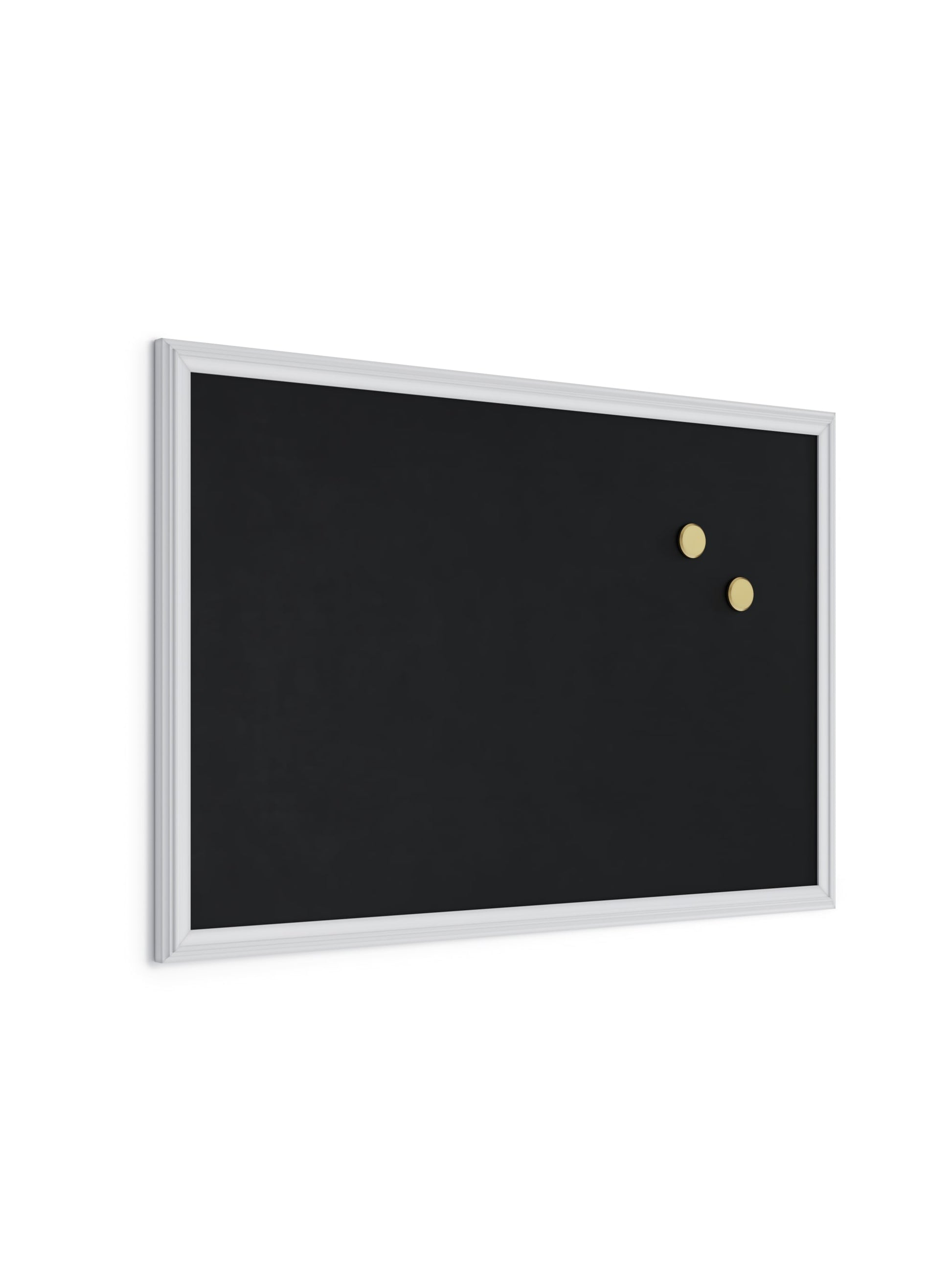 Decor Frame Magnetic Chalkboard, White, Black, 30" x 20", 3 x 2, Black, 30" X 20" Size, Set of 1, 817894020737