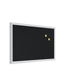 Decor Frame Magnetic Chalkboard, White, Black, 30" x 20", 3 x 2, Black, 30" X 20" Size, Set of 1, 817894020737
