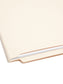 Shelf-Master® Reinforced Tab End Tab File Folders, Straight-Cut Tab, Manila Color, Letter Size, Set of 50, 086486242103