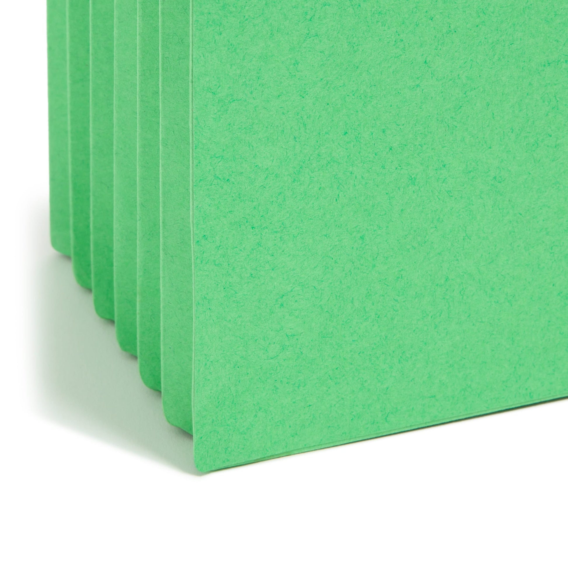 File Pockets, 5-1/4 inch Expansion, Straight-Cut Tab, Green Color, Legal Size, Set of 10, 30086486742369