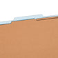 Pressboard Classification File Folders, 2 Dividers, 2 inch Expansion, Blue Color, Letter Size, Set of 5, 086486140560