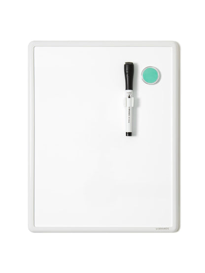 Contempo Frame Dry Erase Board, Contempo, White, White, 14" x 11", 2' or Smaller, White, 14" X 11" Size, Set of 1, 812296022525