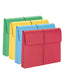 Expanding Wallets, 2-Inch Expansion, Flap and Cord Closure, Assorted Primaries Color, Letter Size, Set of 0, 30086486772076