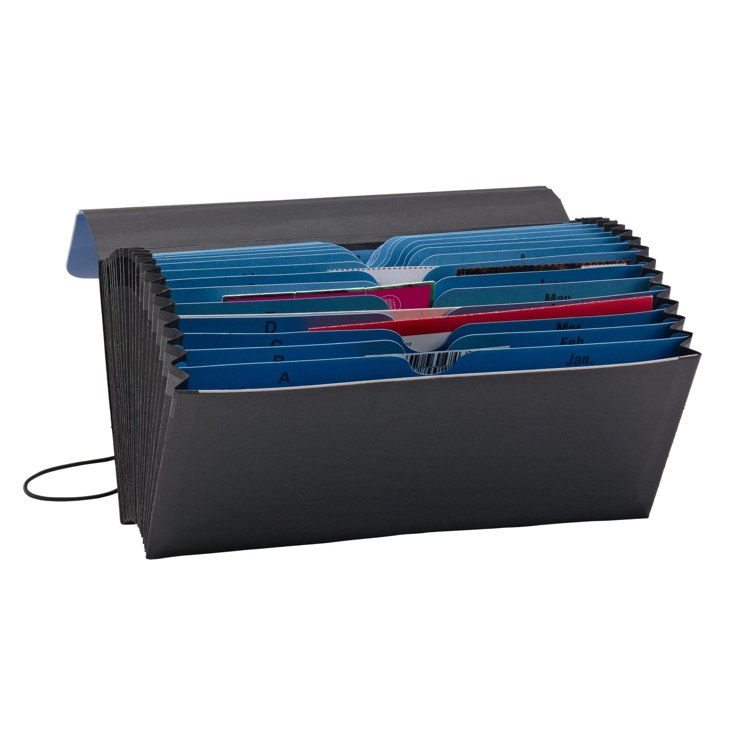 TUFF® End Tab File Pockets, 7-Inch Expansion, Reinforced Straight-Cut Tab, Black Color, 5" X 9 3/4" Size, Set of 1, 086486705066