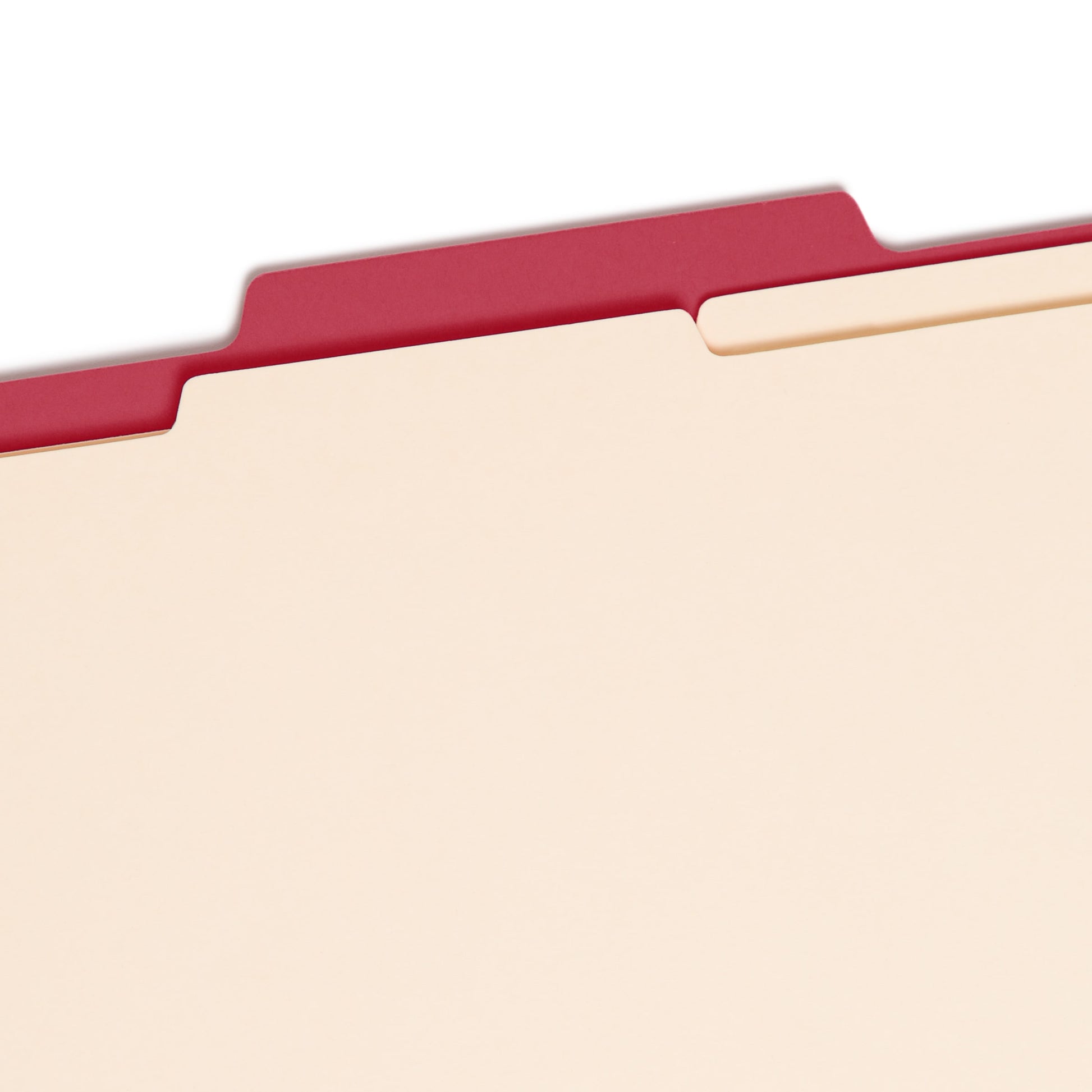Classification File Folders, 2 Dividers, 2 inch Expansion, Red Color, Letter Size, Set of 10, 30086486140035