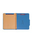 SafeSHIELD® Pressboard Classification File Folders, 3 Dividers, 3 inch Expansion, 2/5-Cut Tab, Dark Blue Color, Letter Size, Set of 10, 30086486140967
