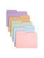 SuperTab® File Folders, 1/2-Cut Tab, Assorted Colors Color, Letter Size, Set of 100, 086486119061