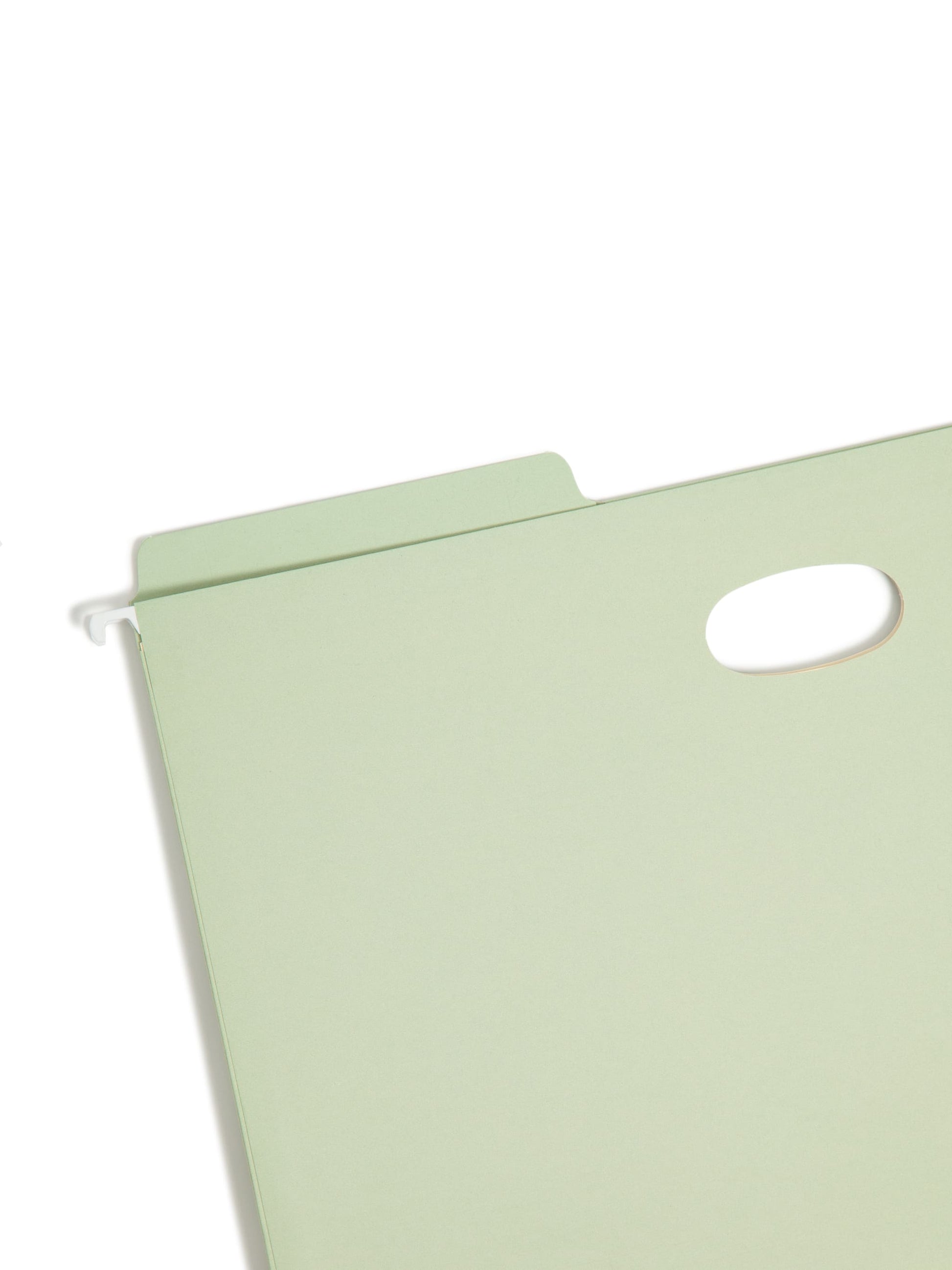 FasTab® Extra Capacity Hanging File Folders, 1/3-Cut Tab, Moss Green Color, Legal Size, Set of 9, 086486643221