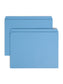 Standard File Folders, Straight-Cut Tab, Blue Color, Letter Size, Set of 100, 086486109352