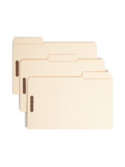 SuperTab® Heavyweight Fastener File Folders, Manila Color, Legal Size, Set of 50, 086486195454