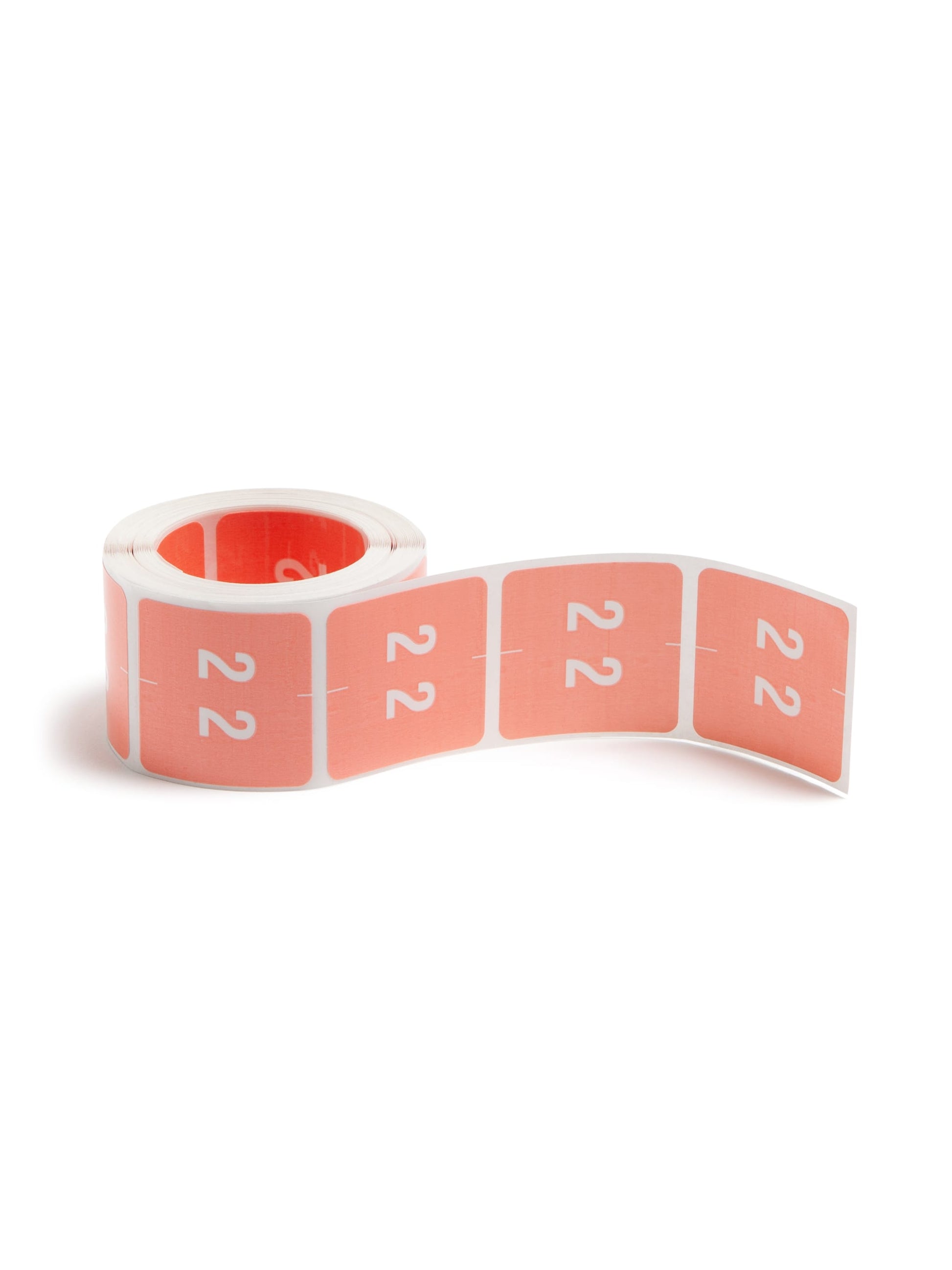 DCC Color-Coded Numeric Labels - Rolls, Pink Color, 1-1/2" X 1-1/2" Size, Set of 250, 086486674225