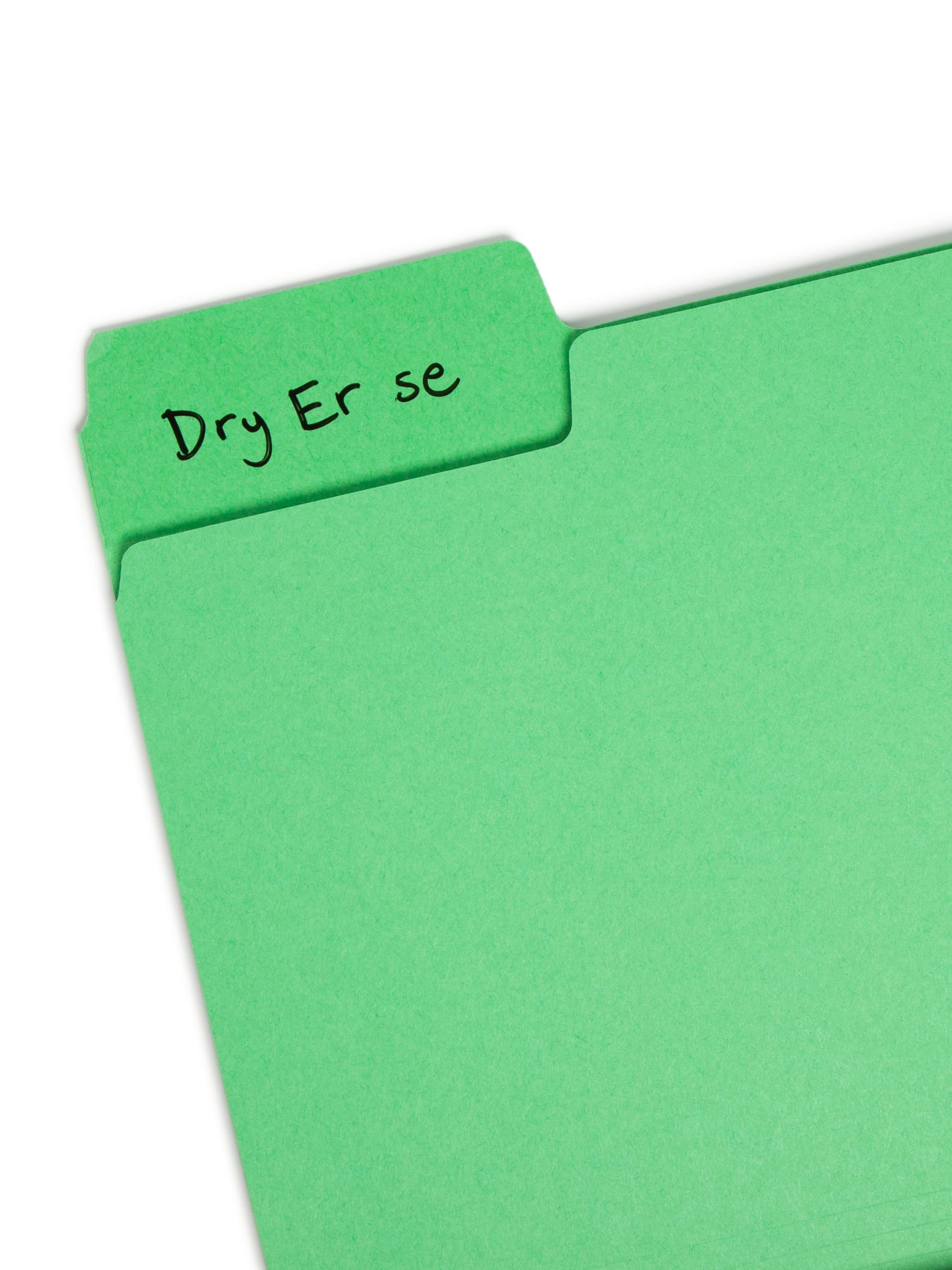 Erasable SuperTab® File Folders, Assorted Colors Color, Letter Size, Set of 24, 086486104807