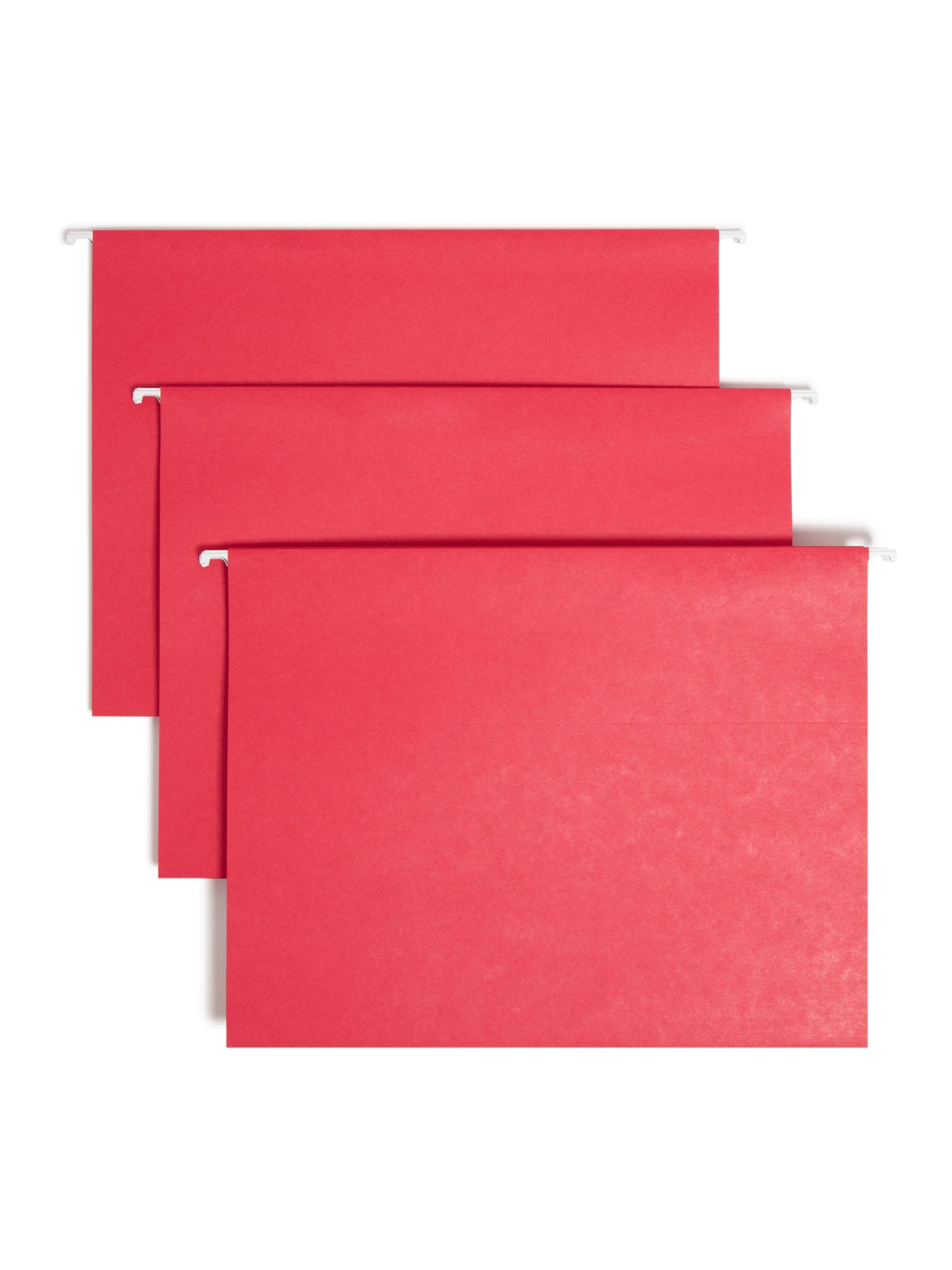 TUFF® Hanging File Folders with Easy Slide® Tabs, Red Color, Letter Size, Set of 1, 086486640435