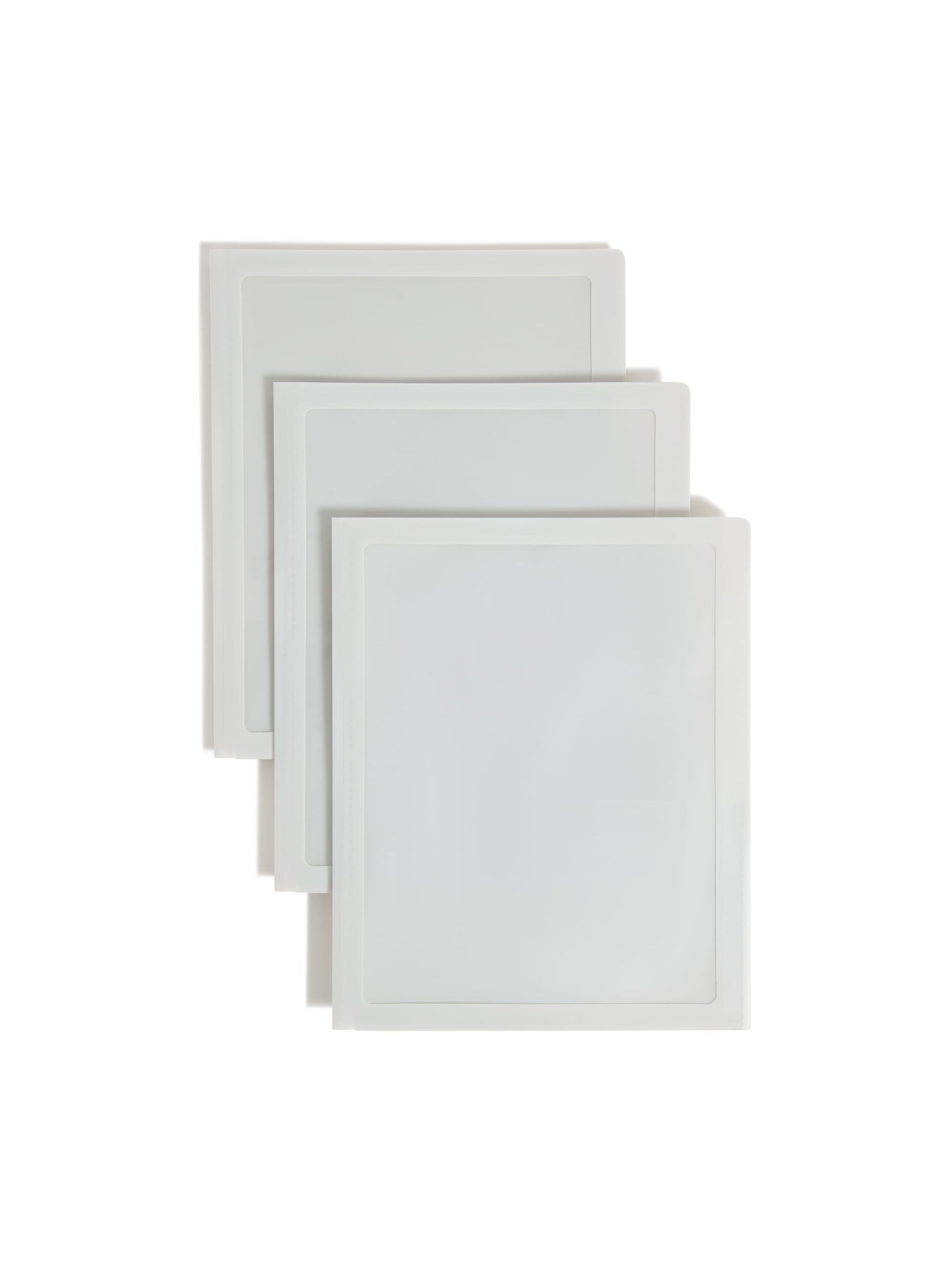 Frame View Poly Two-Pocket Folders, White Color, Letter Size, Set of 1, 086486877060