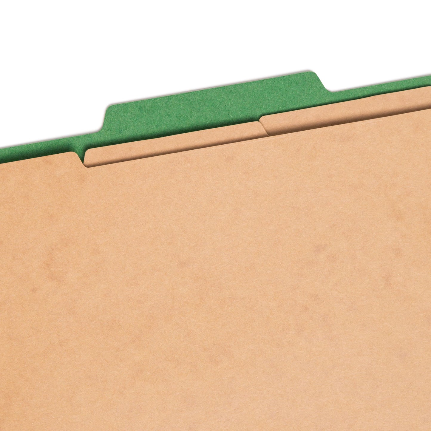 SafeSHIELD® Pressboard Classification File Folders, 3 Dividers, 3 inch Expansion, 2/5-Cut Tab, Green Color, Legal Size, Set of 10, 30086486190979