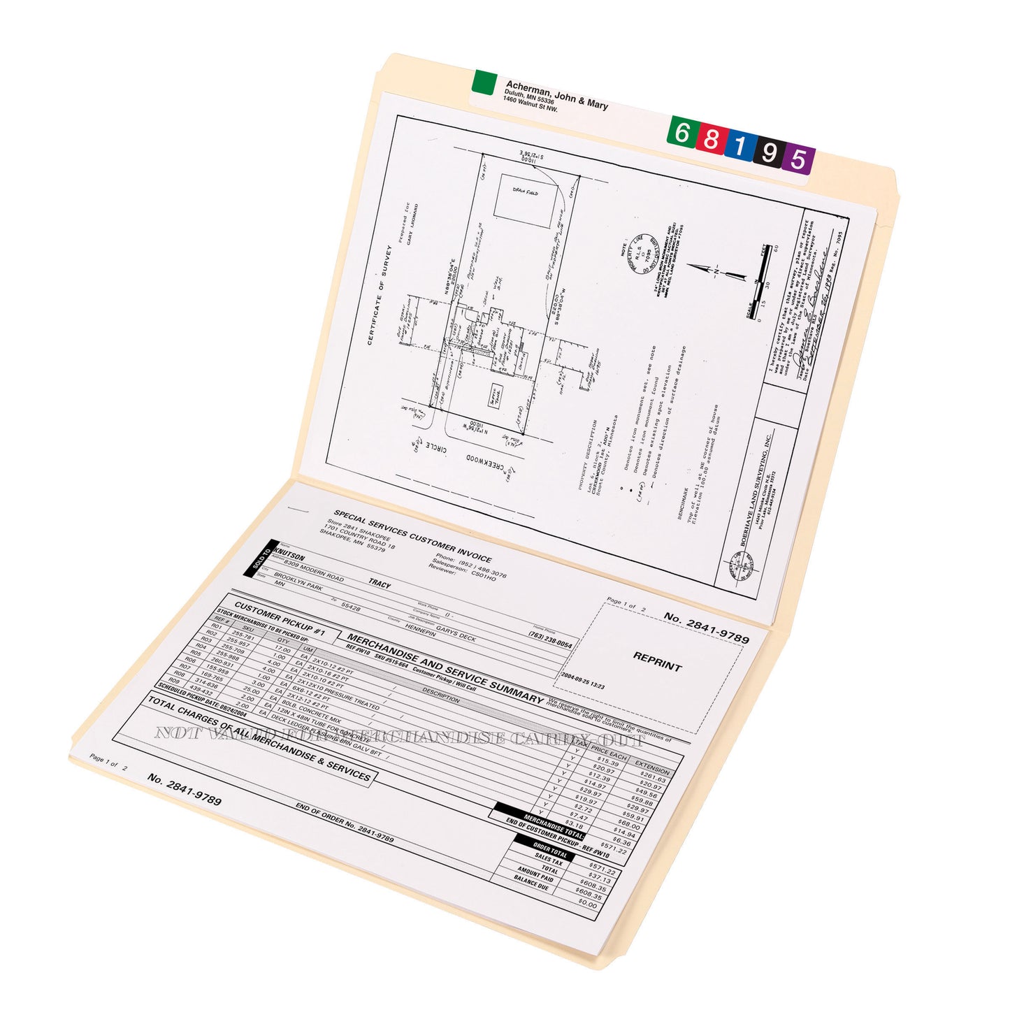 Reinforced Tab File Folders, Straight-Cut Tab, Manila Color, Letter Size, Set of 100, 086486103107