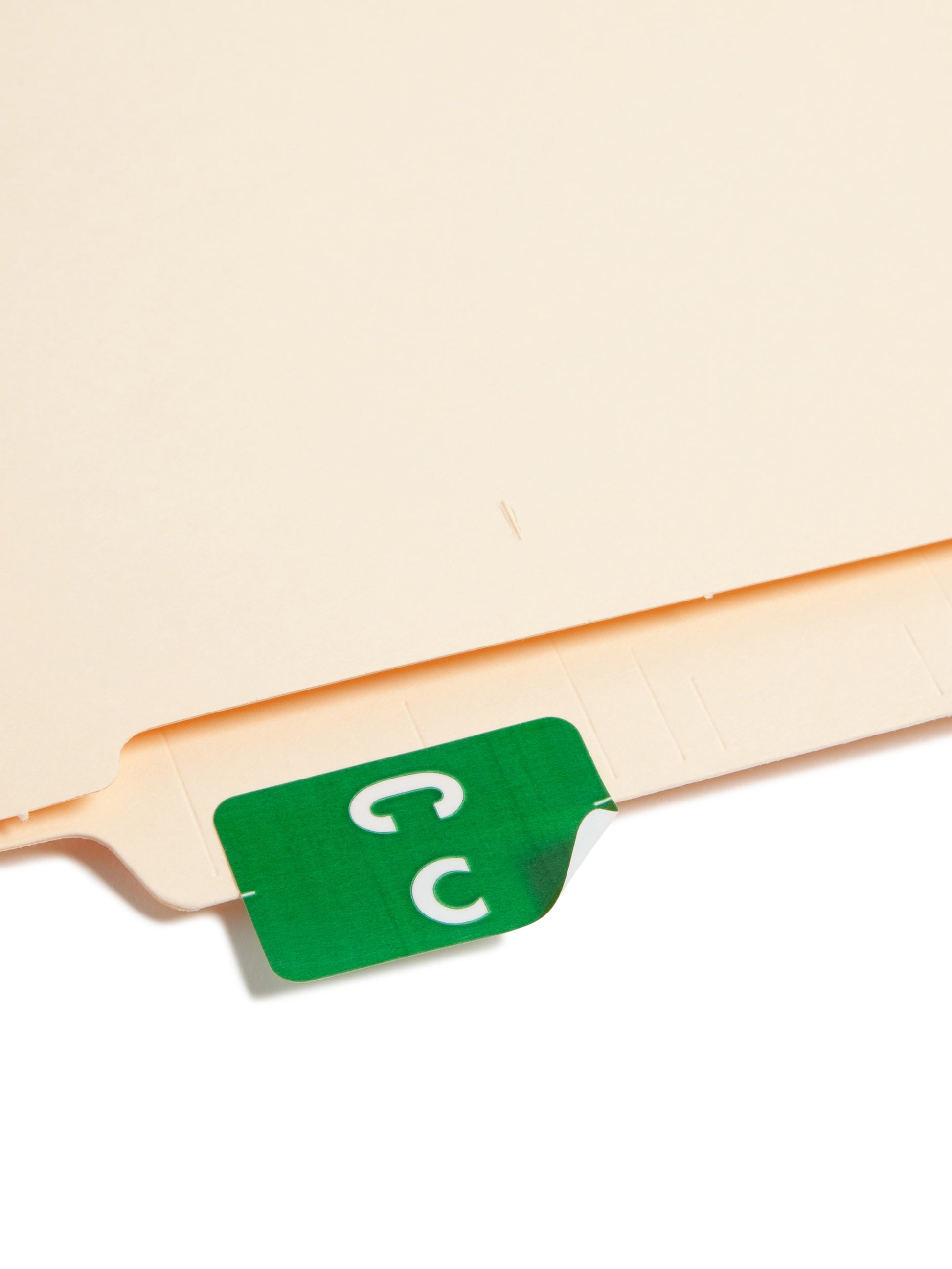 AlphaZ® ACCS Color Coded Alphabetic Labels - Sheets, Dark Green Color, 1" X 1-5/8" Size, Set of 100, 086486671736